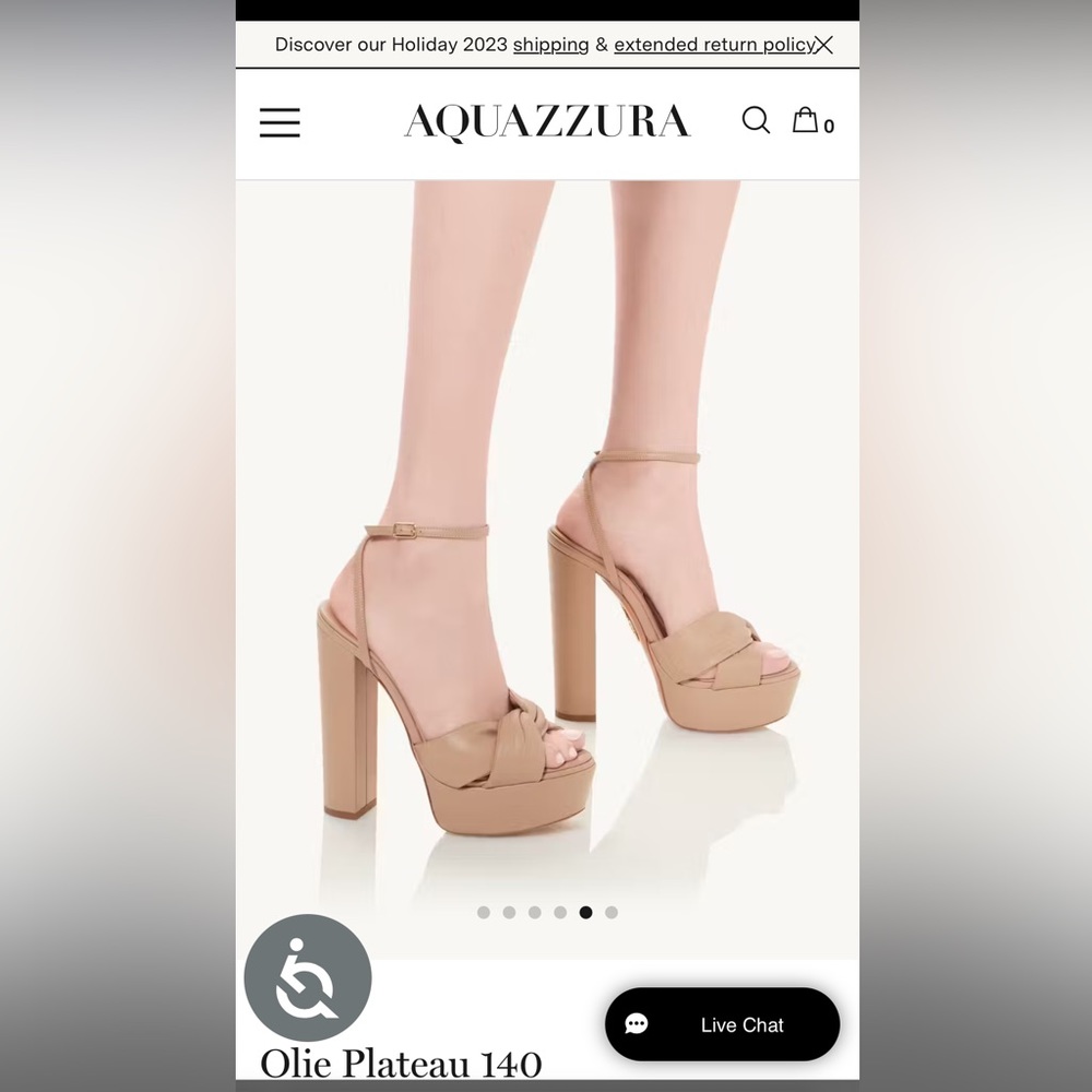 Aquazzura heels size 36 new nude Napa still in box never worn 1000 dollar heels